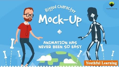Rigged Character Animation Mockup » free after effects templates
