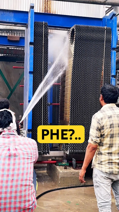 Plate heat exchanger (PHE) cleaning #plateheatexchanger #mechanical #distillation #automobile ￼