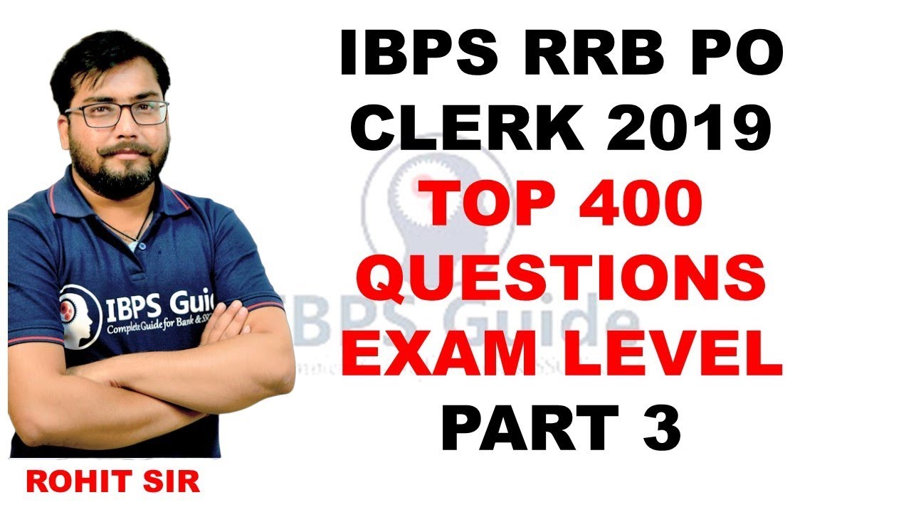 TOP 400 QUESTIONS - IBPS RRB PO & CLERK 2019 - REASONING - PART 3