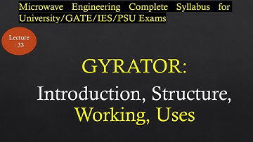Gyrator: Introduction, Structure, Working Principle, Uses | Microwave Engineering | R K Classes| 33