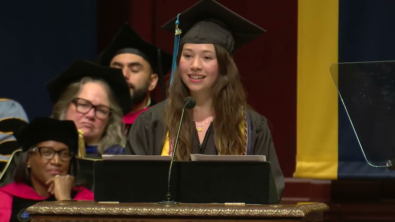 Thumbnail for 2026 Ford School Commencement: Breah Marie Flores Willy speech