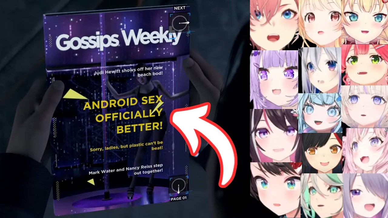 Hololive Girls Reaction To R18 Magazine (Detroit: Become Human)