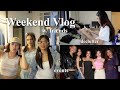 Weekend vlog  out with friends going to events decluttering my closet 