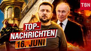 TOP NEWS 16. JUNI! Kyjiw nach dem Angriff! Ein strategischer Bomber stürzt in Russland ab!