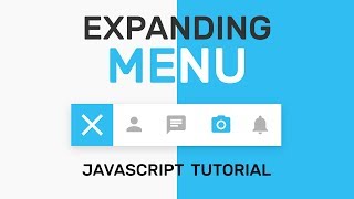 Expanding Menu Using Javascript | HTML, CSS, Javascript Tutorial