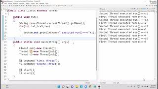 Thread Schedular &amp; Thread Priority Day 49 By Kishan