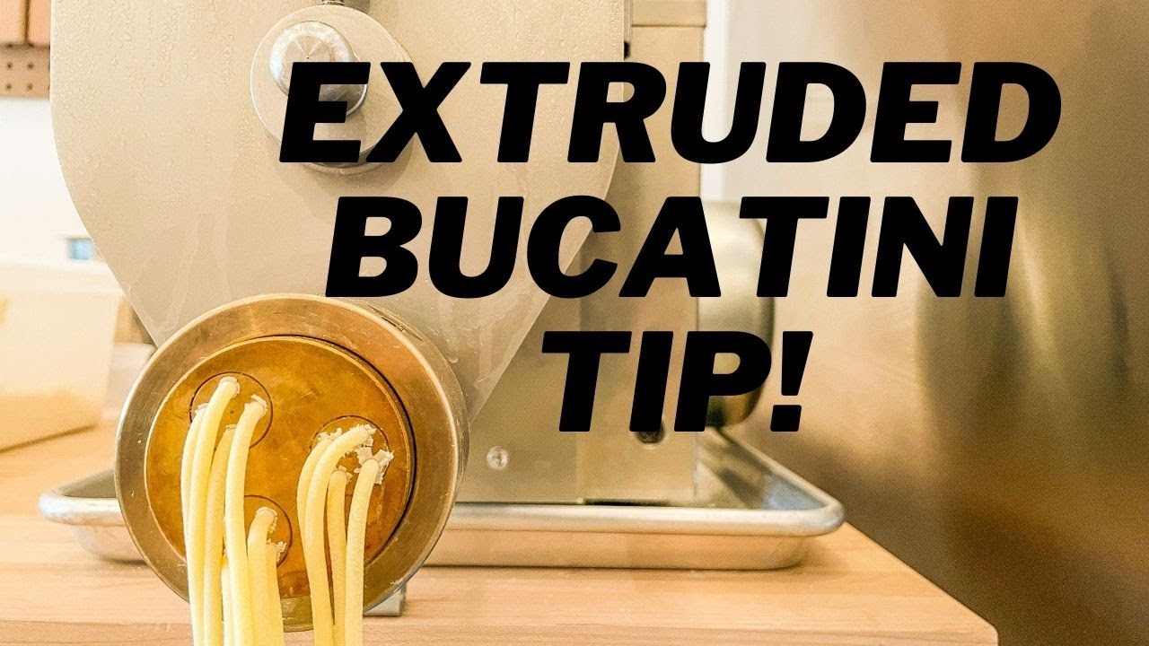 Easy trick to extrude FRESH BUCATINI! 