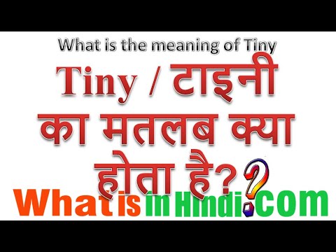 वीडियो: टिनी सीसी क्या है?