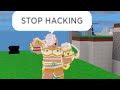 Tryhard called me hacking after I wombo combo him (roblox bedwars)