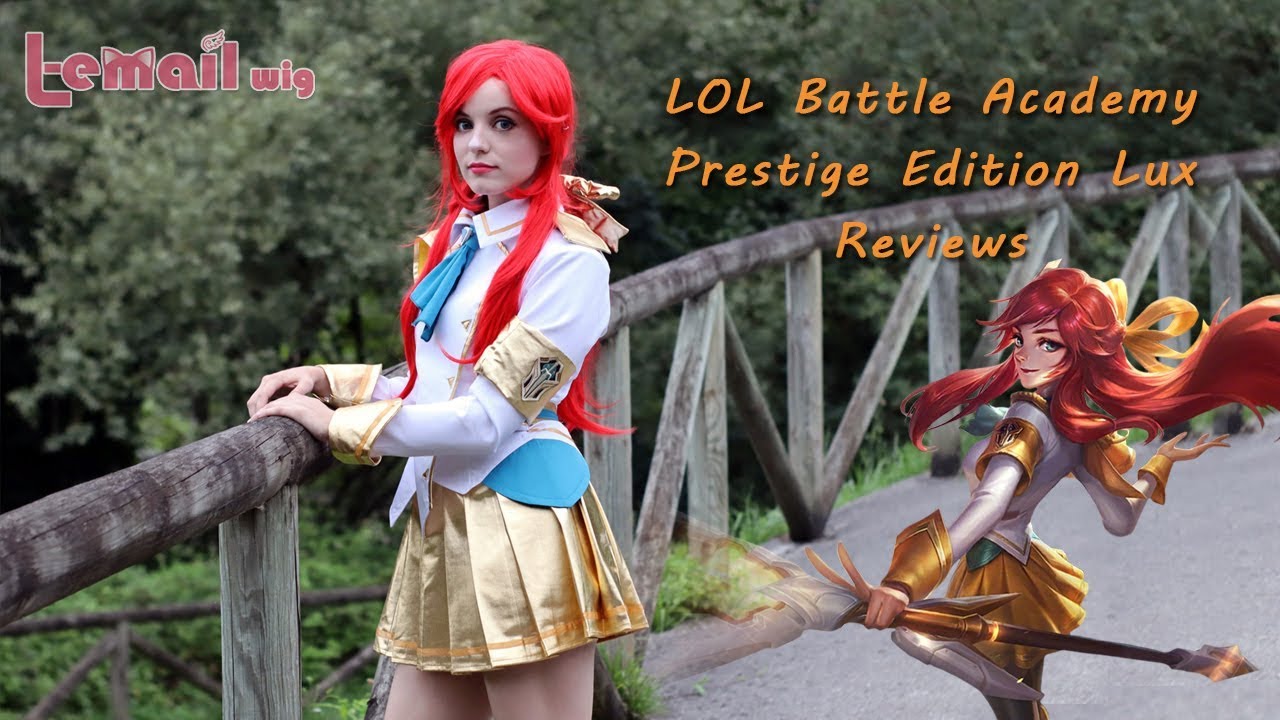 [Lemail Wigs] LOL Battle Academy Prestige Edition Lux Cosplay Review
