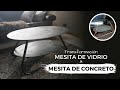 Cómo pintar una mesa con efecto hormigón o concreto fácilmente / Pintura efecto cemento DIY.