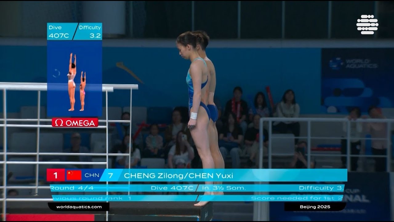 Epic 407C Dive by 🇨🇳 Cheng Zilong & Chen Yuxi | Diving World Cup