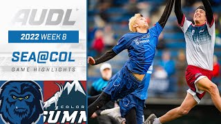 2022 AUDL: Seattle Cascades at Colorado Summit | Week 8 | Game Highlights