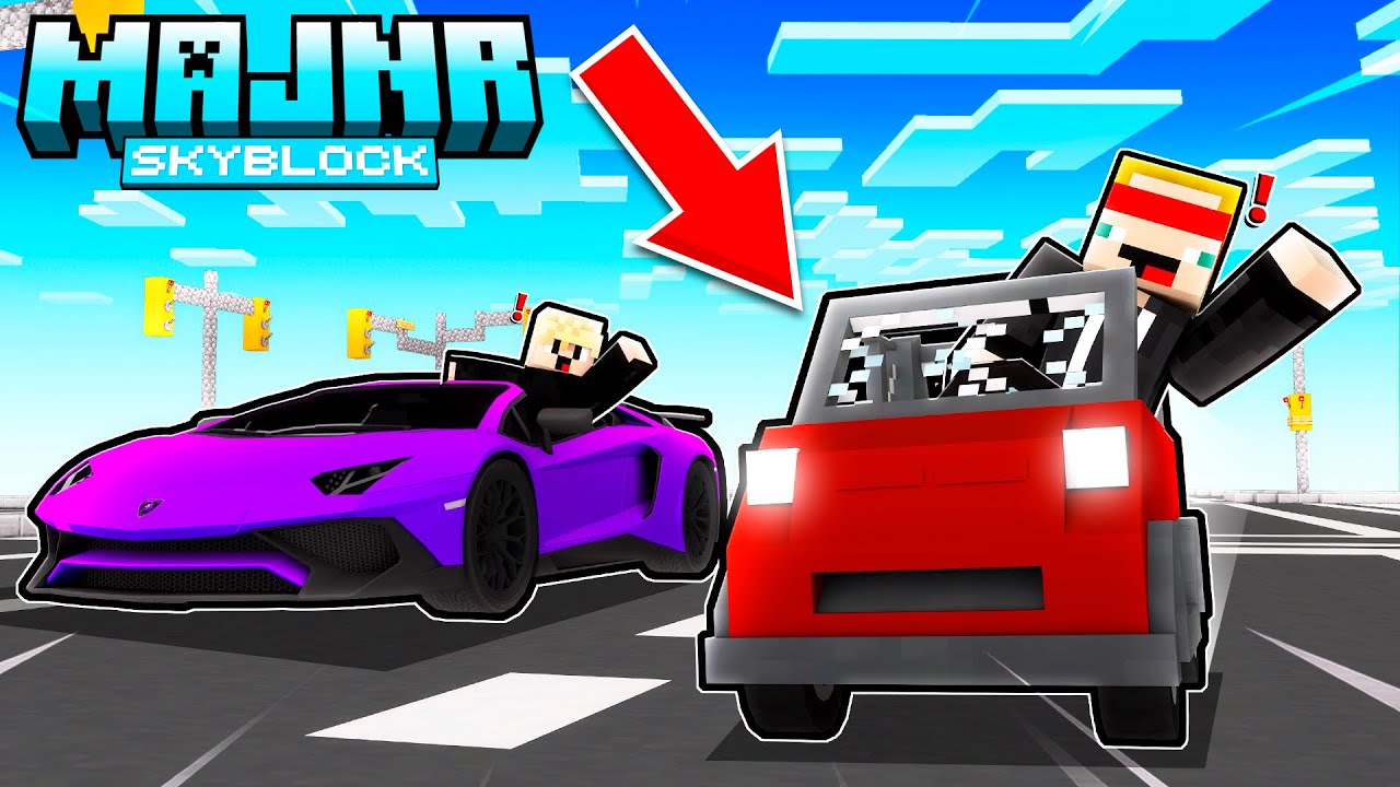 PIRÁTEM SILNIC 🏴‍☠️🚗 na MAJNR Skyblock