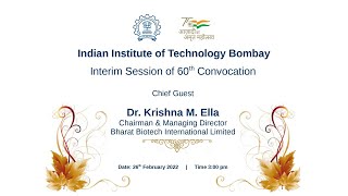 Interim Session of 60th Convocation (IIT Bombay 2022)