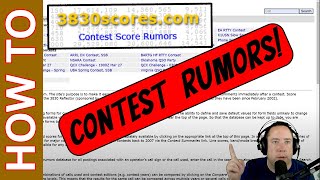 3830 Scores After The Contest! - Enter Your Score Rumor