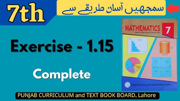 Class 7 Math Exercise 1.15 [ Complete ] NEW BOOK | Tax and Commission | Class 7 Math Ex 1.15