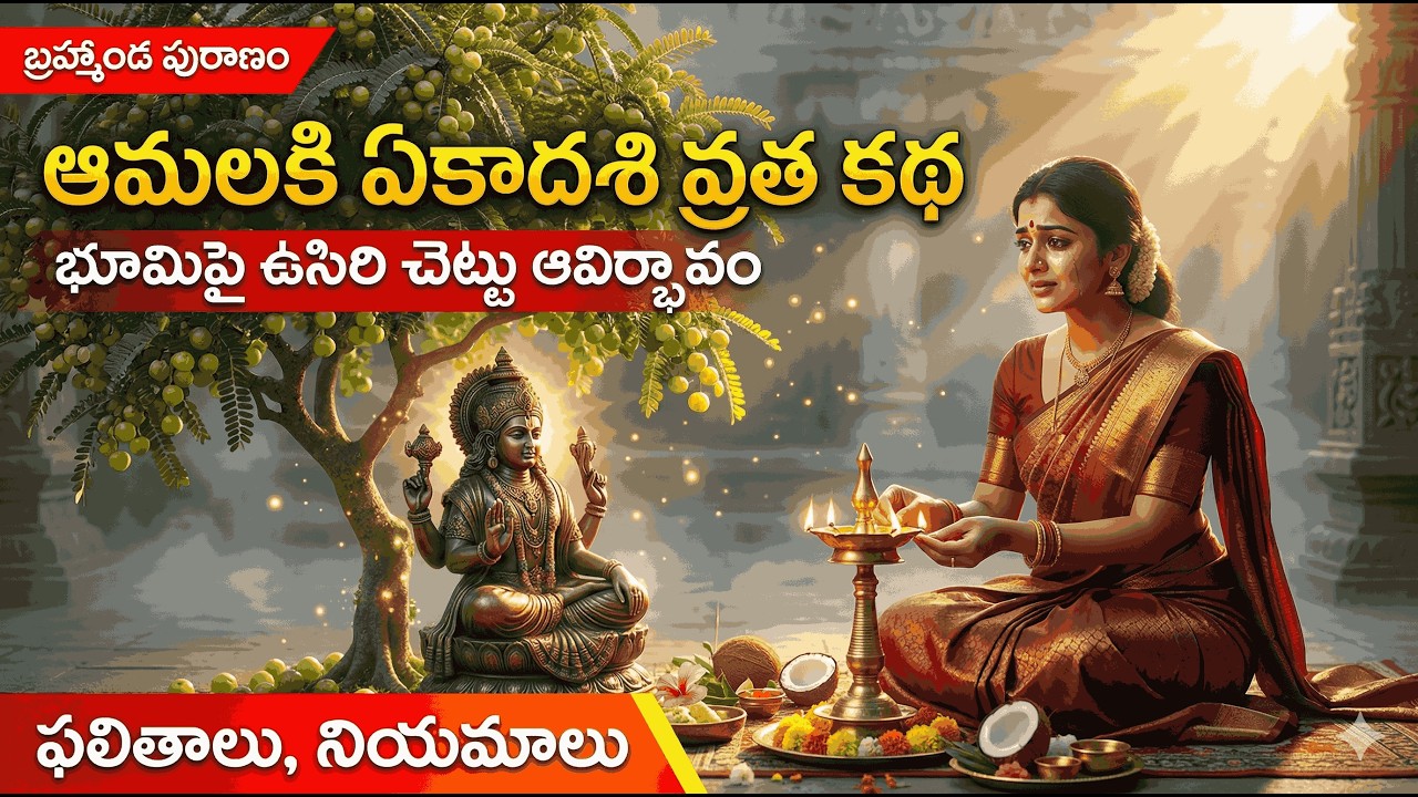 ఆమలకి ఏకాదశి వ్రత కథ ఉసిరి చెట్టు ఆవిర్భావ రహస్యం #amalakiekadashi #usirideepam #ekadashifasting