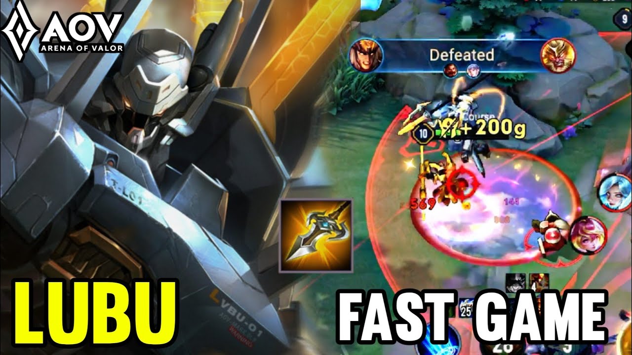 AOV : LUBU GAMEPLAY | FAST GAME - ARENA OF VALOR LIÊNQUÂNMOBILE ROV COT ...