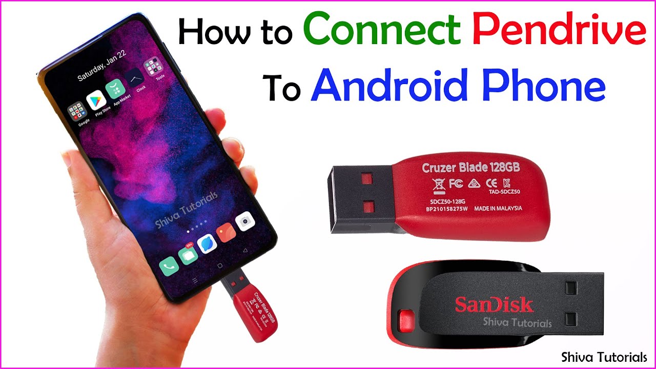 How to TRANSFER PHOTOS from Cell Phone to PEN DRIVE USB Memory 