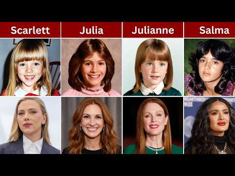 Hollywood Actress When They Were Kids - Then and Now