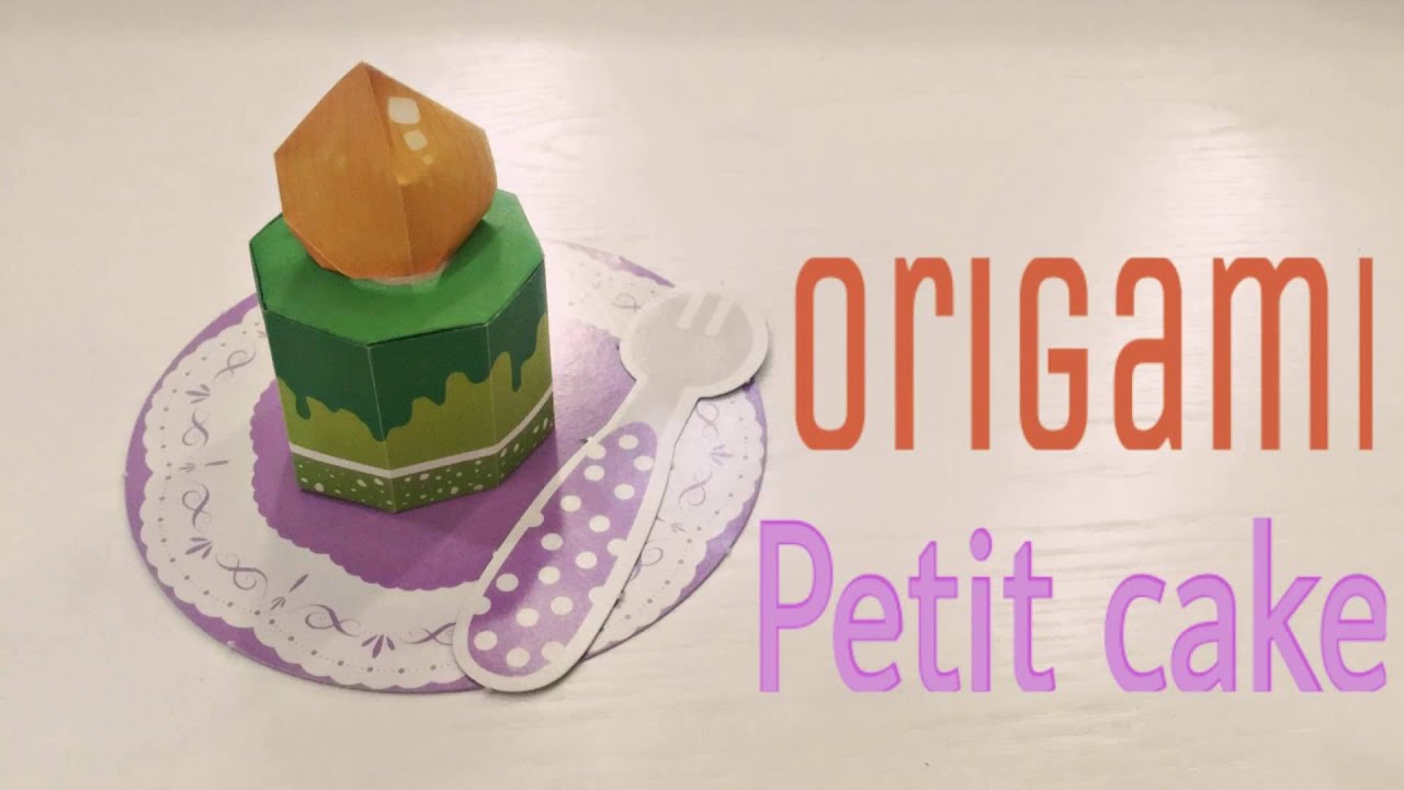 EASY PETIT CAKE TUTORIAL CUTE ORIGAMI CAKE YouTube