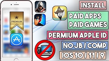New How To Install Paid Apps / Games Free (PREMIUM ID)(NO JAILBREAK) iOS 10/10.3/9 iPhone/iPod/iPad