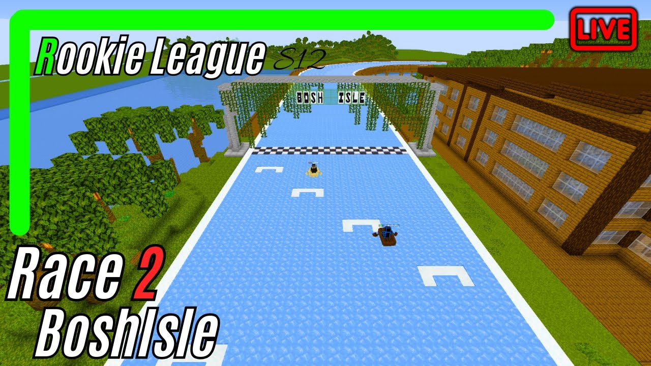 Rookie League, Race 2 - Bosh Isle | BRWC | Minecraft Ice Boat Racing League