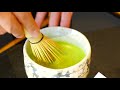 目の前で点てる「雷一茶流お抹茶」が絶品。苦くない抹茶の旨み！