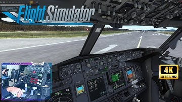 MSFS 2020 ✈ FS2Crew | Boeing 737-800 Start & TAKEOFF Asturias Airport, Spain | ULTRA REALISTIC |