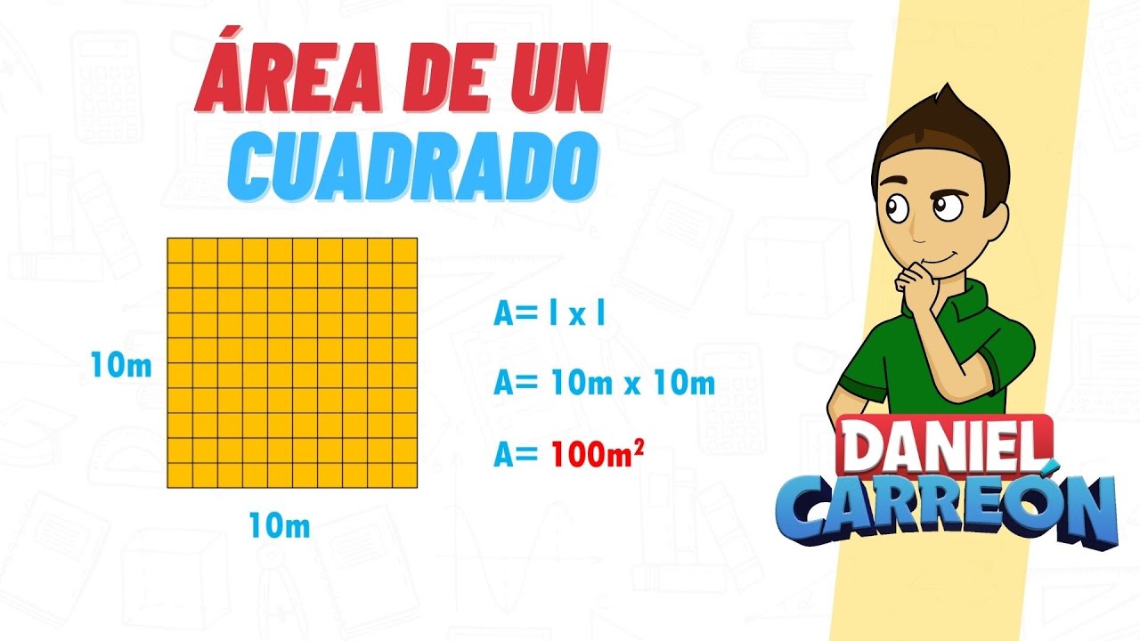 AREA DEL CUADRADO Super facil - Para principiantes - YouTube
