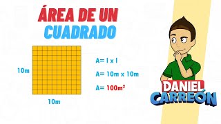 AREA DEL CUADRADO Super facil - Para principiantes - YouTube