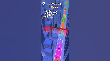 Stunt Rails Rush Level 28  | BONUS LEVEL game-play.