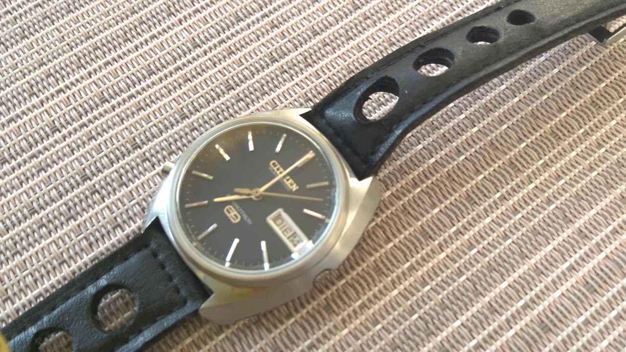 Citizen Cosmotron 7800. Reset second hand posicion. Rare Sweep hand