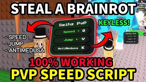 *NEW* 🔥 SWIHZ PVP steal a brainrot SCRIPT *KEYLESS* | Speed | Jump | Anti-medusa ⚡😱