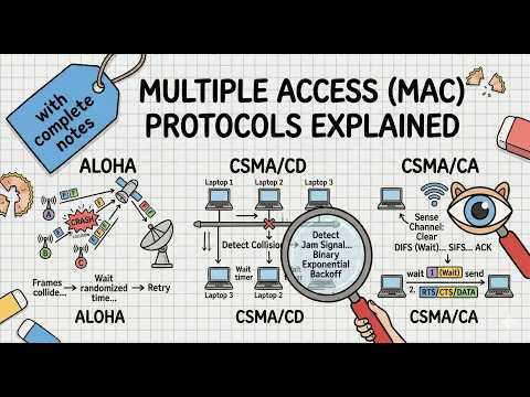 Multiple Access (MAC) Protocols Explained | ALOHA, CSMA/CD, CSMA/CA