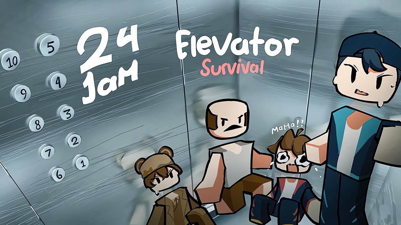 KERAS!! Survival 24 Jam di Dalam LIFT & Kejadian ANOMALI Aneh 🥶🔥🥶 | 24 Hours in Elevator Indonesia