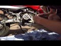 Honda XR125, Centrifugal Oil Filter Clean - How to-