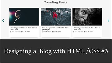 Designing a horizontal carousel with Slick JS | Designing a Blog website HTML and CSS