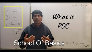 School Of Basics | What is POC | 5 Steps to do Proof of Concept