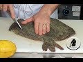 Come filettare un pesce piatto con un coltello Deba in stile tradizionale giapponese