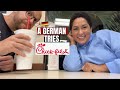 A german tries chick fil a for the first time in the usa  speaking denglish 