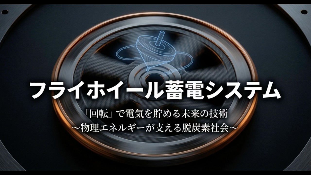フライホイール蓄電とは？回転でエネルギーを保存する!?