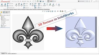 SolidWorks 3D Texture tool | Make image 3D in Solidworks