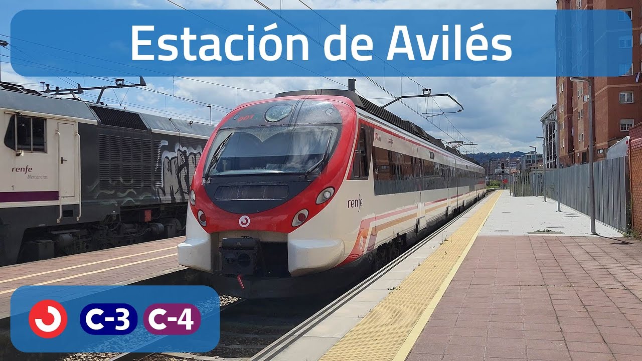 Circulaciones por la estación de Avilés (Cercanías Asturias)