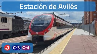 Circulaciones por la estación de Avilés (Cercanías Asturias)
