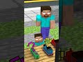 Scary Train Videos : CHOO CHOO CHARLES SAVES THE FAMILY OF ZOMBIE AND HEROBRINE