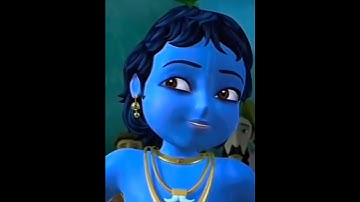 🕉️when little krishna lift whole govardhan mountain#shorts #krishna