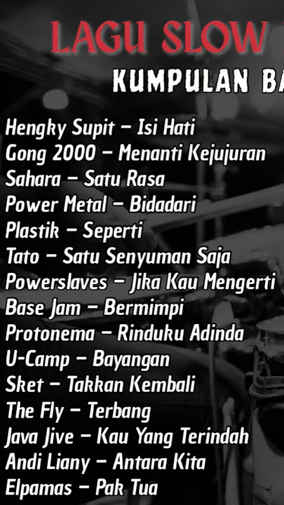 Kumpulan slow rock band indonesia #rockindonesia #slowrockindonesia #90an #bandlegendaris