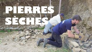Building a dry stone wall with two people is possible!